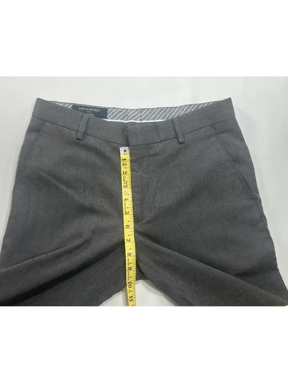 Banana Republic Tailored Fit Flat Dress Pants Gray Men 29/32
